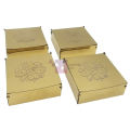 Eid Mubarak Gift Box - Standard - Metal - Golden - Unisex - Pack Of 1. 