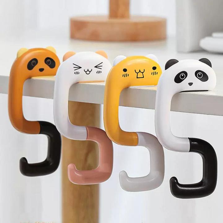 Travel Portable Plastic Bags Hooks Cute Purse Hanging Hanger Desktop Decoration Holder Keys Handbag Hooks Table Hanger