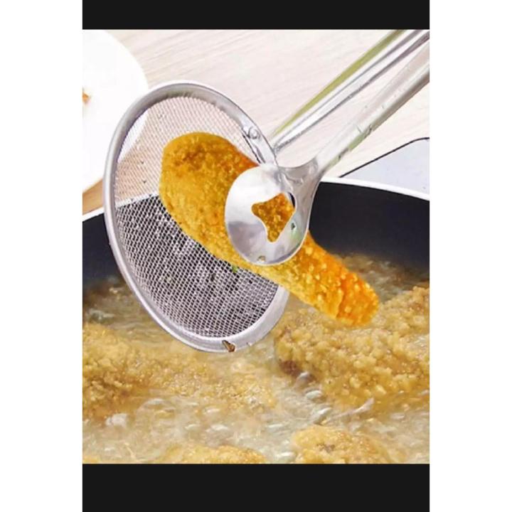 Frying mash colander ( chimta) strain stainless steel colander