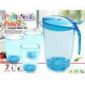 2.8 Liters Crystal Water Set (1 Jug & 3 Glasses). 