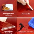 Plastic sheet, suitable for office table, dining table, coffee table Protector Waterproof Transparent Sheet Table Cover , Table top kitchen Decoration. 