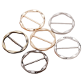 6Pcs Scarf Ring Clip T Shirt Tie Clips for Women Metal Tshirt Waist Tightener Clip Buckle Clothing Ring Clip Replacement Parts. 