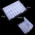 Adjustable Jewelry Storage Box Plastic PVC Storage Box Holder Case Transparent Jewelry Tool Portable Organizer Container. 