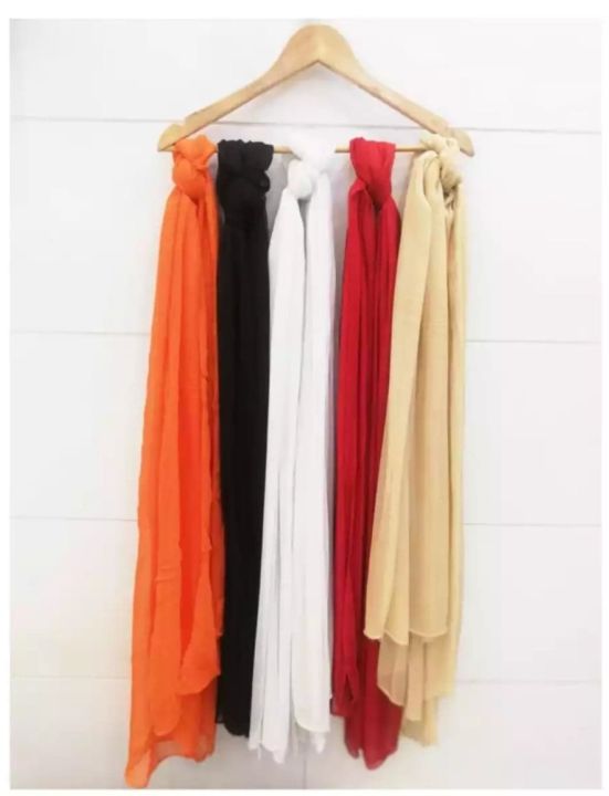 White%20Crinkle%20Chiffon%20Dupatta%20For%20Girls/Ladies-Overlocked%20-%20Image%203