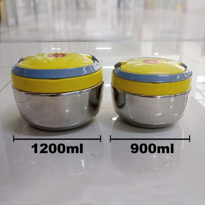 2 layer steel lunch box