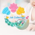 Baby Rattle Teether Toy Silicone Teething Ring Shaking Bell Newborn. 