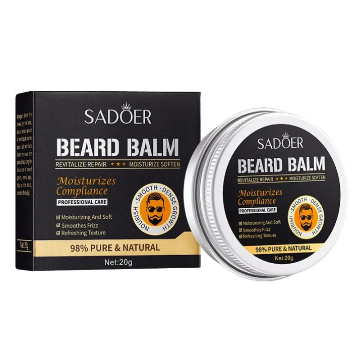 Sadoer%20Men's%20Facial%20Hair%20Care%20%20Beard%20Balm%20Moisturizing%20&%20Smooth%20Soft%20beard%20Cream%2020g%20-%20Image%205