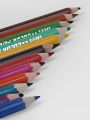 Deer 12-Colour Pencil Set - Half Size, Easy Grip, with Durable Plastic Pencil Case – Compact & Portable Art Supplies. 