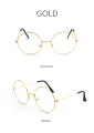 Golden Round Frame Harry Potter Glasses For Girls. 