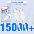USB-C to 8-Pin Connector Cable, Fast Charging & PD Support for iPhone, Compatible with iOS Devices. 