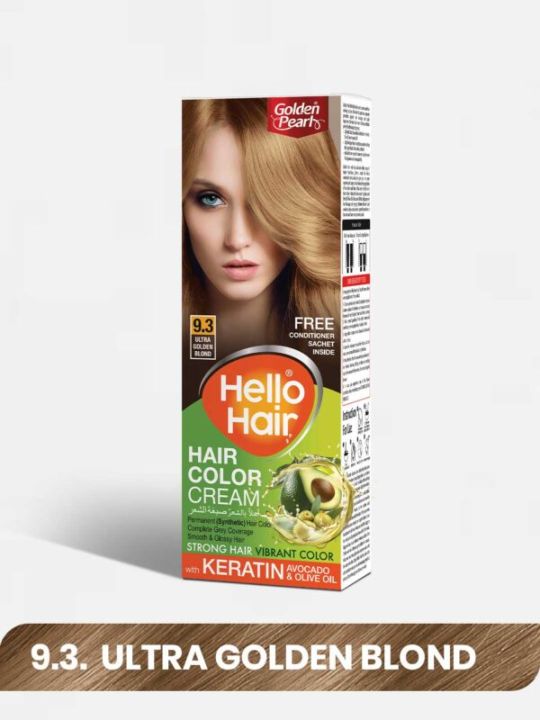 Hello Hair Hair Color Ultra Golden Blond 9.3