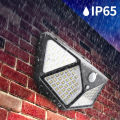 100 LED Solar Light Outdoor Solar PIR Motion Sensor Lights 3 Lighting Modes For Garden Decoration Street Wall Lamp. 