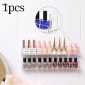 Acrylic Nail Polish Storage Rack Anti Slip Multipurpose Transparent Nail Polish Holder Lipstick. 