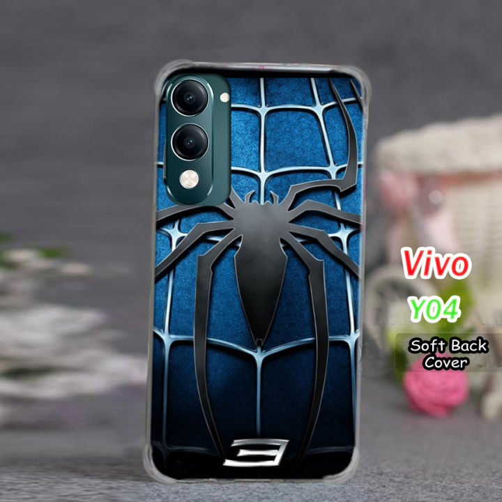 Vivo Y04 Back Cover - Spider Man 2Gud Soft Phone Case For Boys