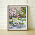 Stamped Kits 14CT Printed Embroidery Cloth. 