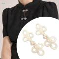 Chinese Knot Frog Buttons Traditional Handcraft Button Decor Clothes Buttons 2Pcs for Coats Costumes. 