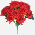 Red Rose With Plastic Vases Plus Artificial Flower Home Decoration Plastic Vases European Wedding Modern Decorations Rattan-like Unbreakable Creative Simplicity vase Plus flower. 