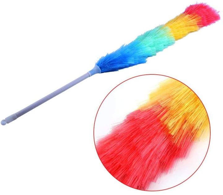 Dusters For Furniture Feather Duster Anti Static With Long Handle Feather Brush Car Cleaner Household Cleaning Tools Laundry Accessories - 1 Pc