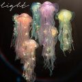 Color DIY Jellyfish Lamp Lantern Mermaid Parti Jellyfish Light Lantern Girls Happy Under The Sea Theme Birthday Party Decor. 