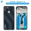 Infinix Smart 6 Housing Middle Frame With Side Button and Camera Lens Complete Body Casing Replacement For Smart 6 - Black. 