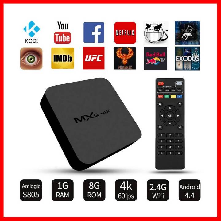 MXQ Android TV BOX  - Android 7.1.2 tv box 1gb 8gb