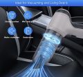Vacuum Cleaner Powerfull Rechargeable Cordless Handheld Wireless Handy Portable Light Weight Vacuum Cleaner & Blower for Car Sofas Carpet Interior & Home Office Computer Auto Cleaning Tool Strong suction Electric Duster. 