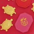 Feng Shui Tortoise Turtle Statue Attract Wealth with Leather Case Furnishing Ornaments Handmade Carving Protection Collectible Turtle Amulet. 