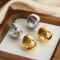 Wholesale Statement Jewelry Chunky Big Stainless Steel Geometric Smooth Rings For Women. 