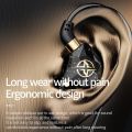 SPRISE New X6 Deep Bass Dynamic In-Ear Earphones With Mic Stereo Wired Ear Monitor Earpiece Headset 3.5mm Headset. 