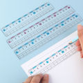 1/2pcs Preventing Myopia Ruler Creative Plastic With Wavy Line Scale Ruler Transparent Straight Rulers School Office Stationery Supplies. 