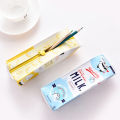 Cute School Case Korea School Pencil Case Milk Pencil Case Unusual Pencil cases For Girls Boys School Supplies. 