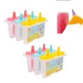 Popsicle Molds Set, 6 Pcs Ice Lolly Moulds DIY Ice Cream Pop Molds for Children, Toddlers and Adults. 