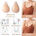 Design Sweet Silicone Chest Sticker Simple Round Strapless Chest Sticker Female Self-adhesive Bra Reusable Chest Sticker Bra Pad. 