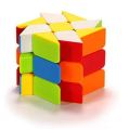 Cuber Speed Windmill 3x3 stickerless Bright Magic Cube Wheel Color 3x3x2 Speed Cube Puzzle  | Fisher Cube. 