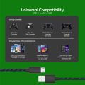Xbox One Controller Charger Cord for Xbox One S/X - Micro USB Charging Cable - Also Android Compatible with Samsung Galaxy, PS4. 