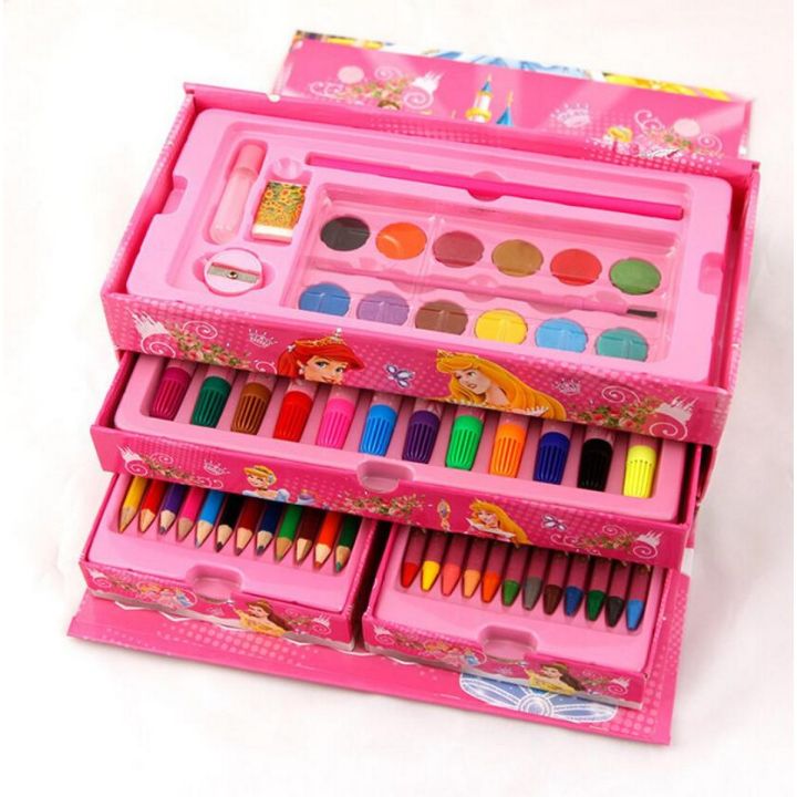 Art Box - Coloring Kit For Girls 54Pcs Pack