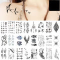 JM Small Fresh Tattoo Stickers Waterproof Long Lasting Tattoo Stickers Arm Leg Chest Body Art Tattoo For Women Men. 