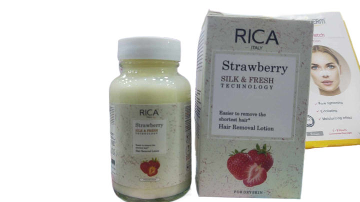 KIDSZO Rica Strawberry Silk & Fresh Technology Easier To Remove The Hair Shortest Hair Removel Lotion 120ml