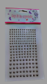 Hair Pearls Stick On Self Adhesive Resin Stickers for Hair and Face. 