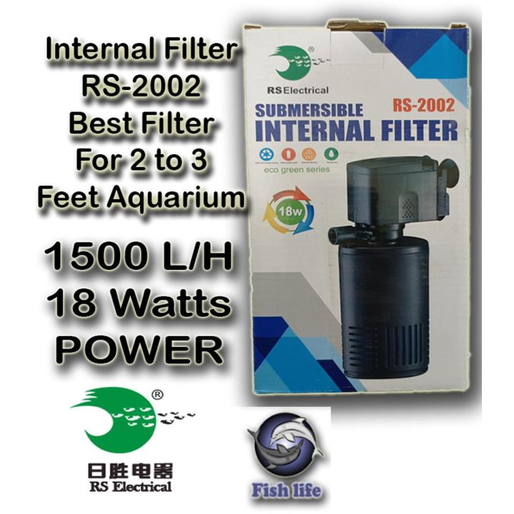 Fish Aquarium Internal Filter RS - 2002 H/MAX :1500 L/H Power 18 W Best Powerhead Filter For Fish Tank