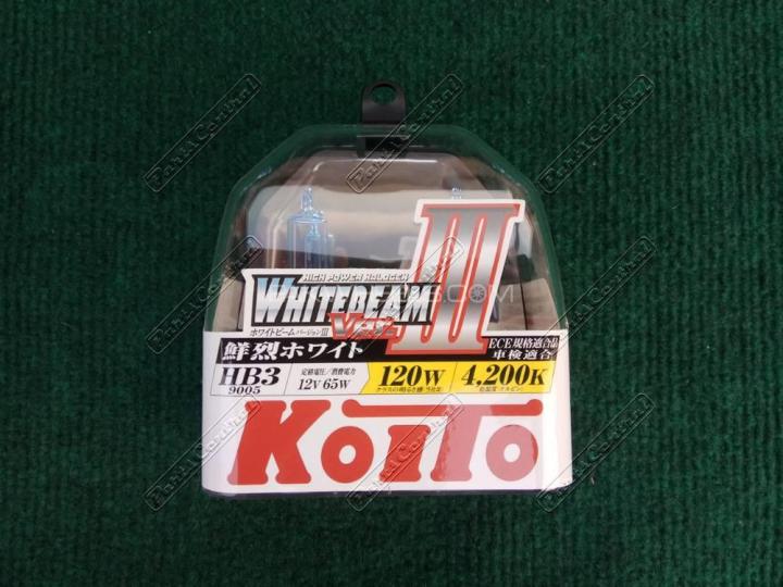 KOITO HB3 WHITEBEAM III Halogen Headlight Bulb | Daraz.pk