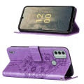 lthmy for Nokia C31 Butterfly PU Leather Flip Wallet Card Slots with Hand Strap Stand Cover case. 