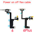 Power And Volume Flex For iPhone 6 6P 6s Plus Mute Button Silent Switch Flex Cable With Bracket Replacement. 