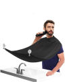 Male Beard Shaving Aprons -black. 