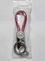 Honda (NEW) Thick Rope Metal Car Honda Logo / Monogram Keychain with Keyring for Honda City Civic Accord BR-V CG 125 CD 70 - Fashion Auto Decoration Premium - Red/Silver. 