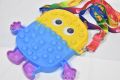 POP IT MINION SHAPED HAND BAG Push Pop Bubble Squeeze Sensory Stress Relief Fidget Spinner Pop It Silicone Toy Kids, Children, Adults. 