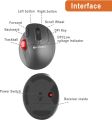 J-Tech Digital Wireless Trackball Ergonomic Mouse w/Free & Easy Thumb Control | DPI Adjustment, Precision Tracking, Multi-System Compatibility with PC, Laptop, Windows, Mac [V728]. 