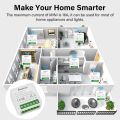 Tuya Smart WiFi Switch 16A 2 Way Control Switches + power metering Mini Smart Breaker, WIFI+Bluetooth Dual Mode Switch Smart Home Automation Device works with smart life app. 