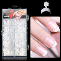 Nail Tools White French Nail Art 100PCS Tricks Half Gai Acrylic Short Artificial Nails for Extension. 