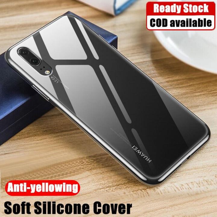 lthmy for Huawei P20 EML-L29 L09 L29C L09C Flexible Soft Matte Black Crystal Clear Phone Case Silicone Protective Back Cover